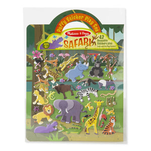 MELISSA & DOUG REUSABLE PUFFY STICKER PLAY SETS SAFARI