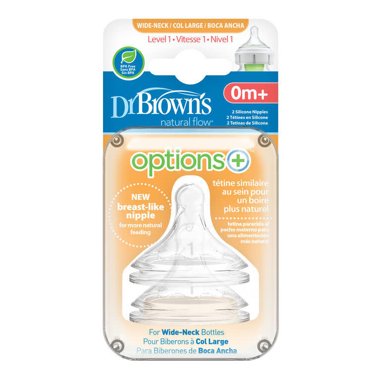 Dr. Brown's Options Wide Nipples (2 pack)