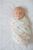 LOULOU LOLLIPOP MUSLIN SWADDLES NEUTRAL RAINBOW