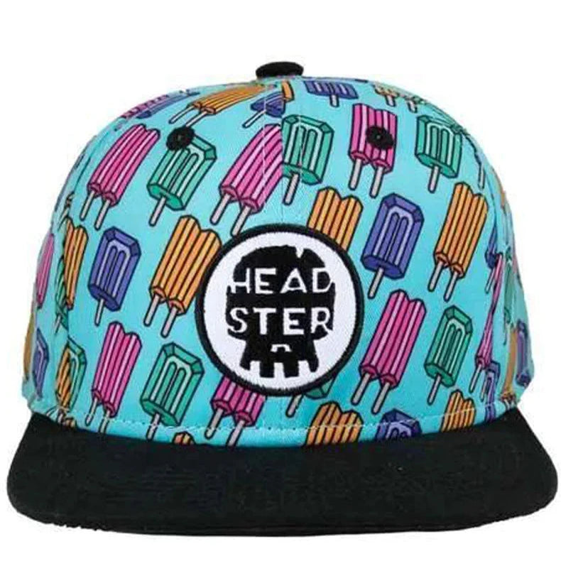 Headster Snapback Hat Pop Neon Blue Toddler