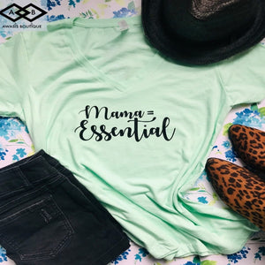 Awasis Boutique Mama = Essential T-Shirts Mint Green