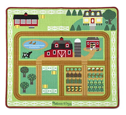 MELISSA & DOUG RUG PLAY SETS ROUND THE BARNYARD