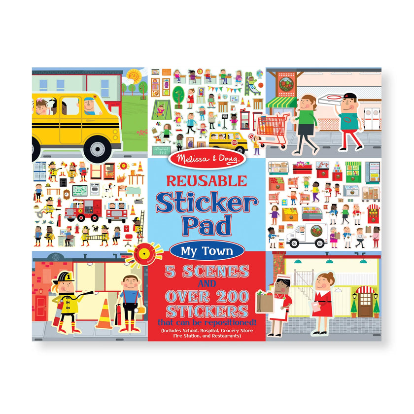 MELISSA & DOUG REUSABLE STICKER PADS MY TOWN