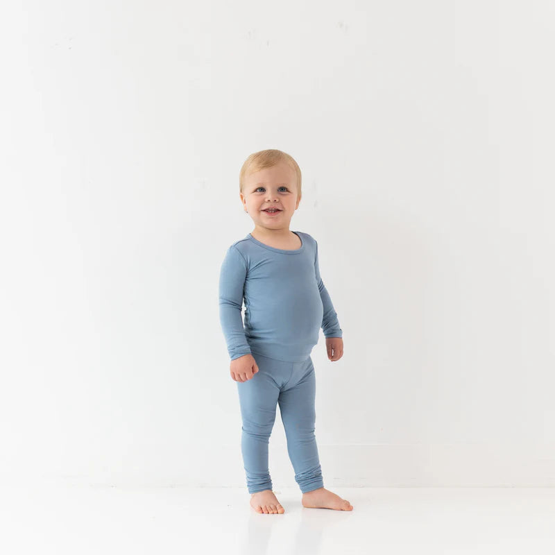 Kyte Baby Toddler Long Sleeve Pajamas Slate