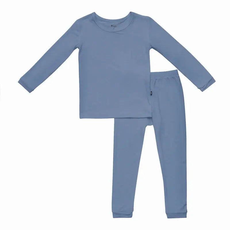 Kyte Baby Toddler Long Sleeve Pajamas Slate