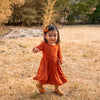 Kyte Baby Long Sleeve Twirl Dress Rust