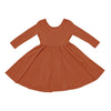 Kyte Baby Long Sleeve Twirl Dress Rust