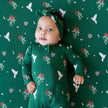 Kyte Baby Zippered Footie Mistletoe