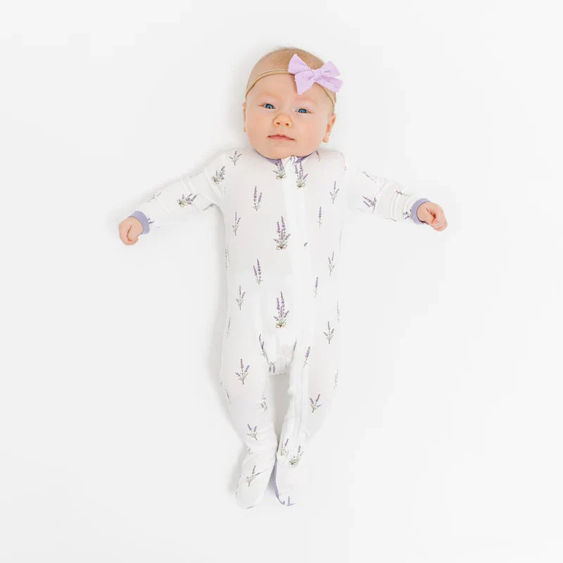 Kyte Baby Zippered Footie Lavender