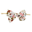 BABY WISP VICTORIA BOW HEADBANDS CORAL FLORAL