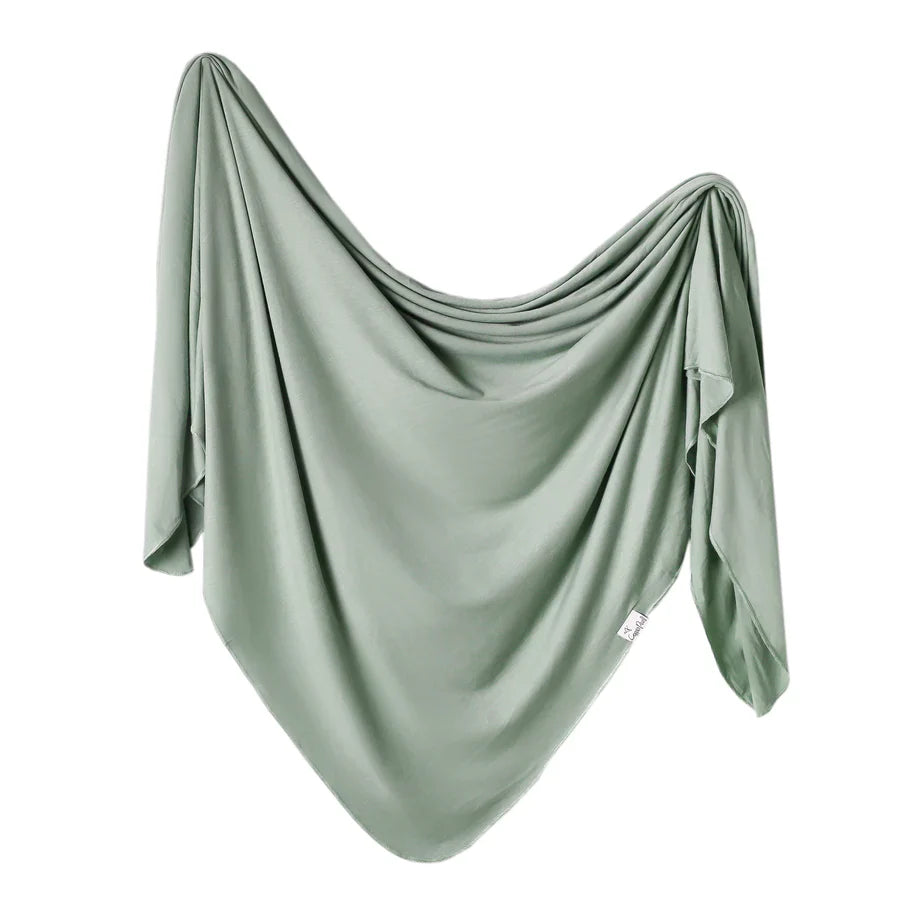 COPPER PEARL KNIT SOLID COLOR SWADDLE BLANKETS BRIAR