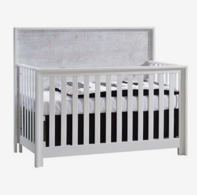 NEST VIBE CONVERTIBLE CRIBS WHITE/BROWN BARK