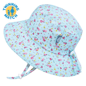 JAN & JUL GROW HAT COTTON BUCKET RETRO ROSE  S