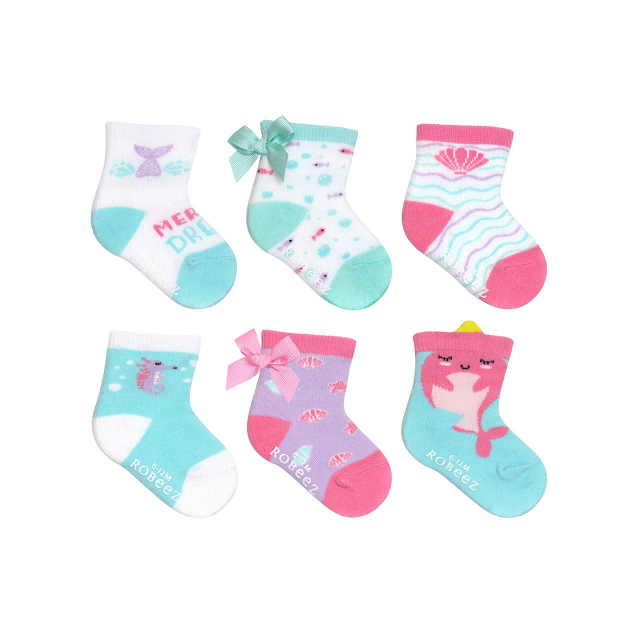 Robeez Socks 0-6 Months (6 Pack)