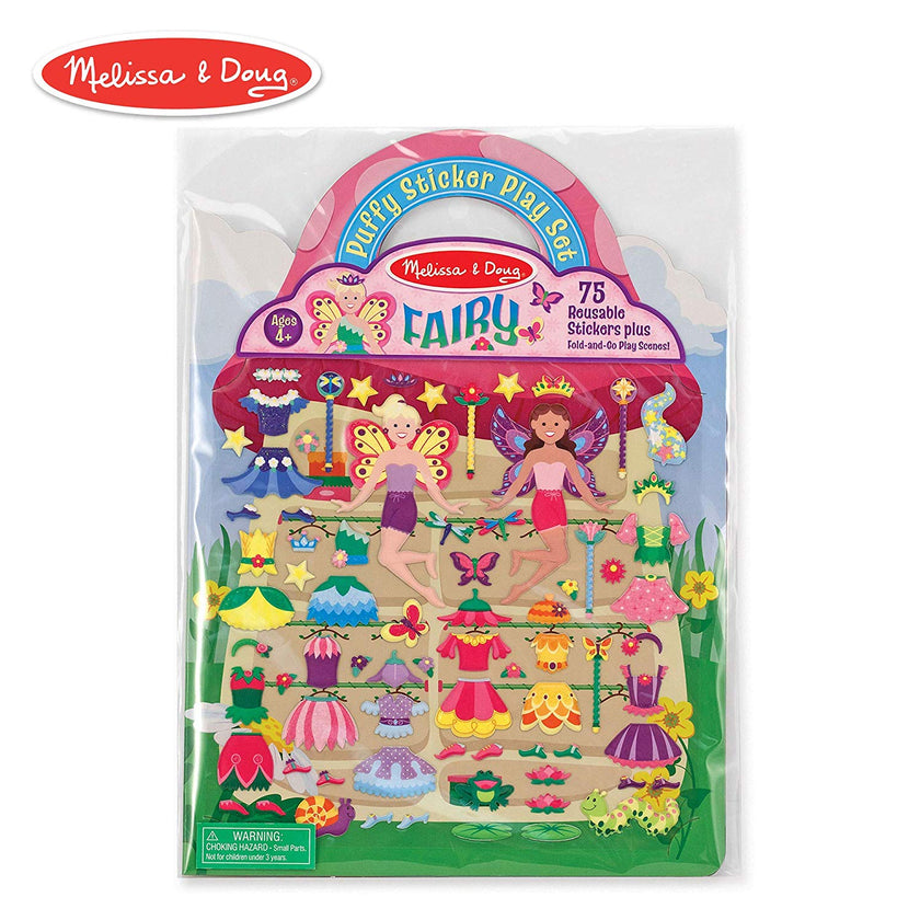 MELISSA & DOUG REUSABLE PUFFY STICKER PLAY SETS FAIRY