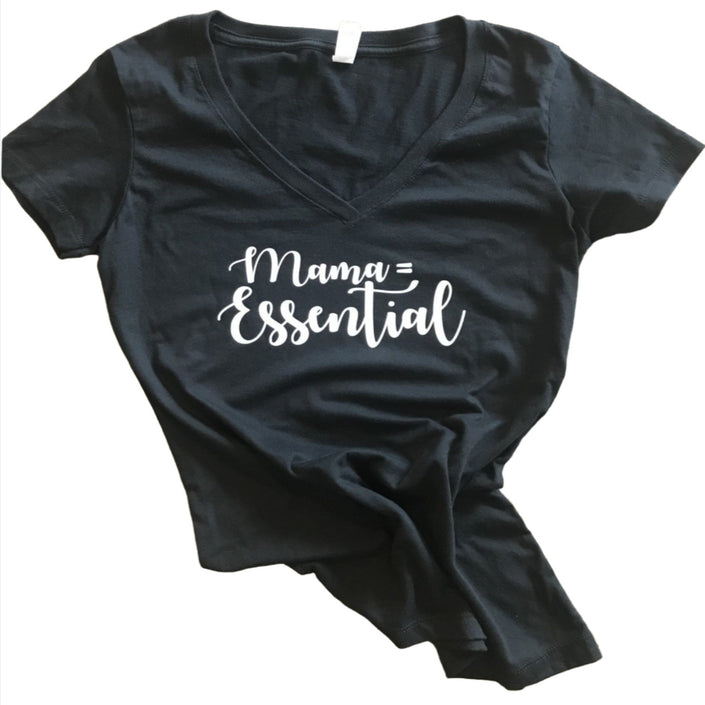 Awasis Boutique Mama = Essential T-Shirts Black