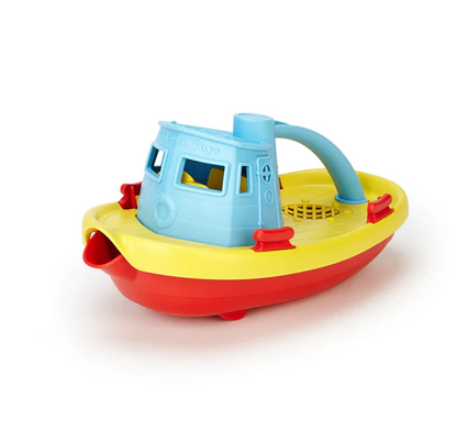 GREEN TOYS TUG BOATS BLUE TOP