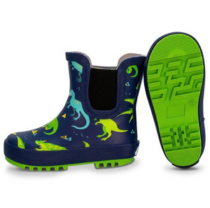 Jan & Jul Puddle-Dry Rain Boots Dinoland