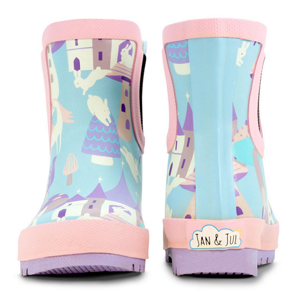 Jan & Jul Puddle-Dry Rain Boots Enchanted