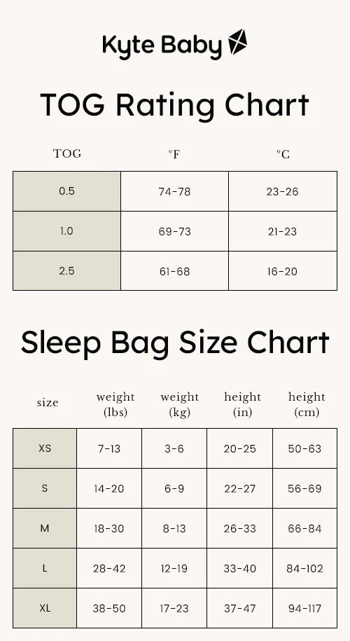 Kyte Baby 2.5 TOG Sleep Bags