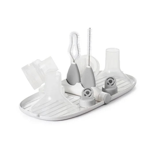 OXO Tot Breast Pump Parts Drying Rack with Detail Brushes