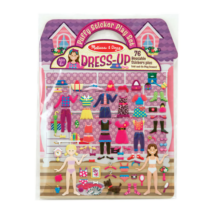 MELISSA & DOUG REUSABLE PUFFY STICKER PLAY SETS DRESS UP