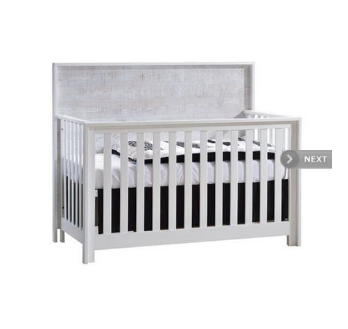 NEST VIBE CONVERTIBLE CRIBS WHITE/WHITE BARK