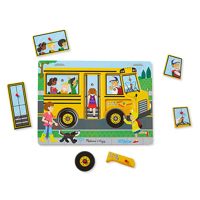 MELISSA & DOUG SOUND PUZZLES WHEELS ON THE BUS