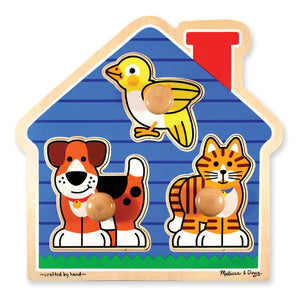 MELISSA & DOUG JUMBO KNOB PUZZLES PETS